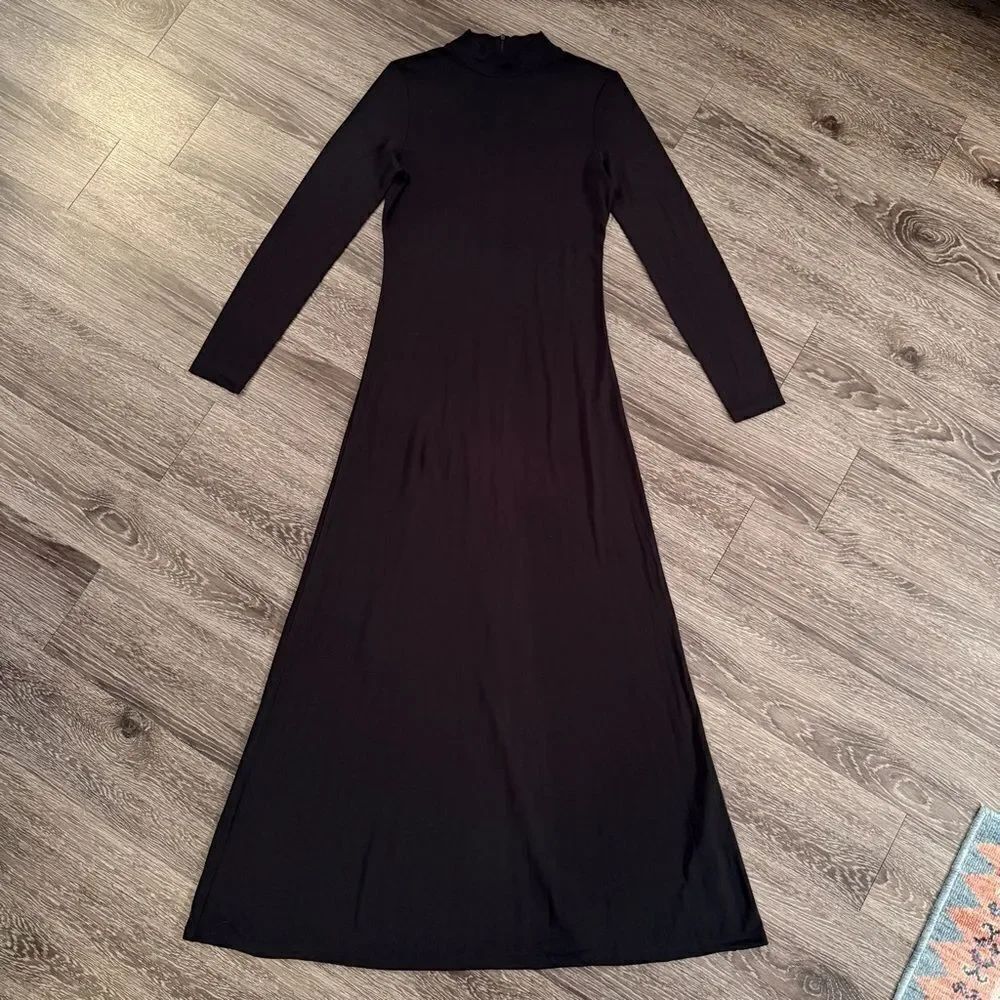 Lauren Ralph Lauren Vintage Long Sleeve Mockneck Maxi Dress